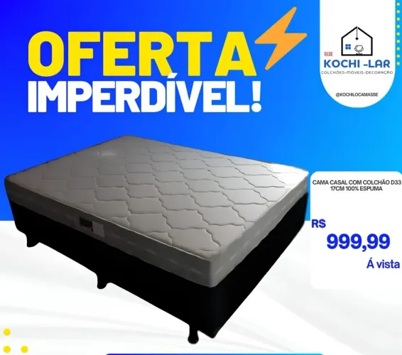 Base e colchão D33 casal 