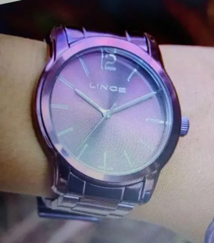 Relógio Feminino Lince Roxo Original LRB4449L
