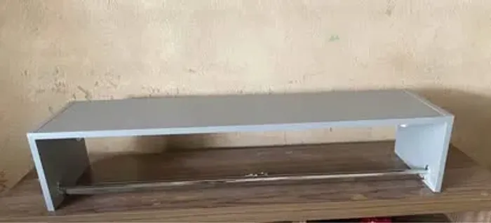 1 cabideiro arara de mdf cinza