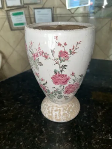 Vaso de cerâmica vintage