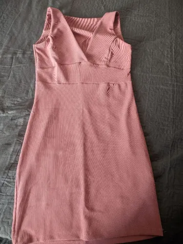 Vestido Rosa Sem Manga