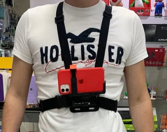 Colete Elástico Para Filmar Com Gopro e Celular