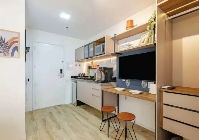 ATHOS PARAÍSO 21M² MOBILIADO - METRÔ BRIGADEIRO - METRÔ PARAÍSO - AVENIDA PAULISTA - PARQU