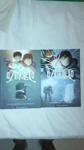 Amuleto vol 1 e 2 hq infanto juvenil infantil quadrinho