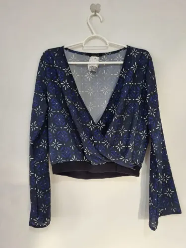 Blusa de manga longa azul Cavalera