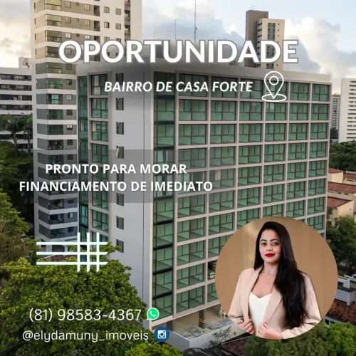 Apartamento Pronto com 1 Quarto em Casa Forte - Recife