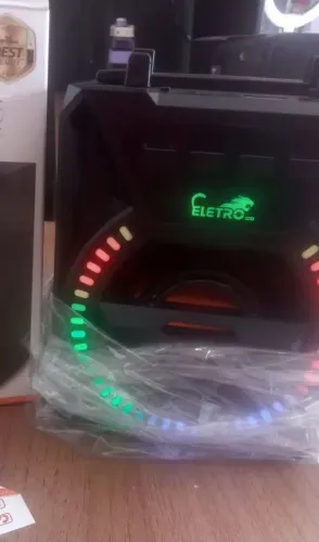 Caixa de som Eletro com iluminação RGB