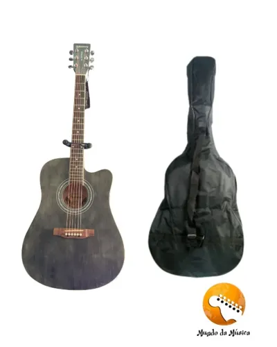 KIT- Violão Eletro-Acústico Waldman + Bag Para Violão 