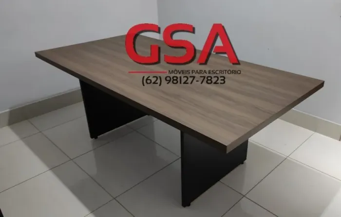 Mesa de reunião 6x no cartão ( Entrega grátis! )