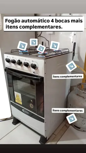Fogão automatico top! + itens complementares. Ler descrição.