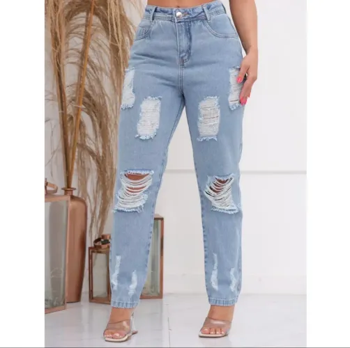 Calça jeans cargo