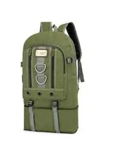 Mochila Lona 50 Litros Bolsa com Fundo Expansivo