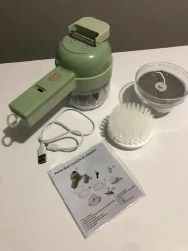 Mini Processador de Alimentos Elétrico Multifuncional