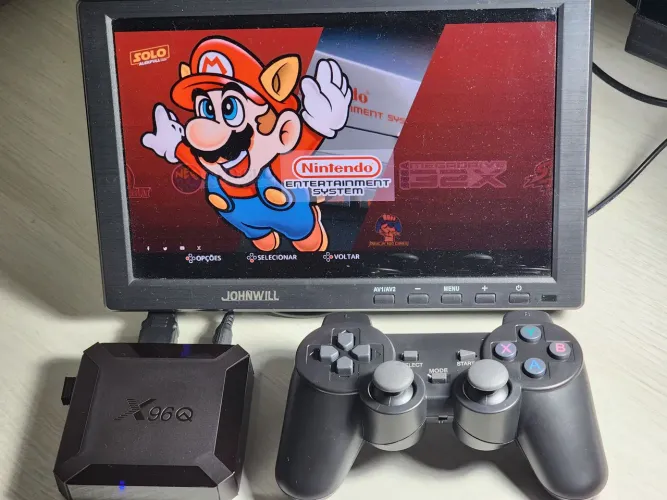Console de Vídeo Game Retrô com 1 Controle sem fiio