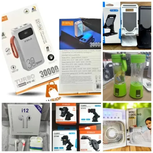 Carregador portátil 30 mil mah AGOLD + 1 produto gratis de sua escolha