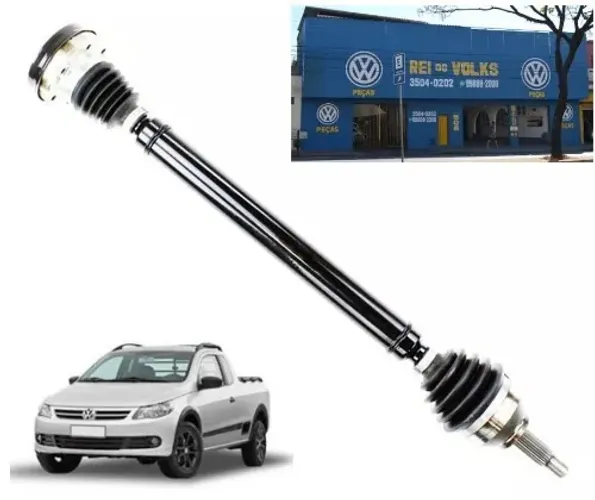 Semi eixo lado direito completo para Saveiro G5 2009 a 2013 