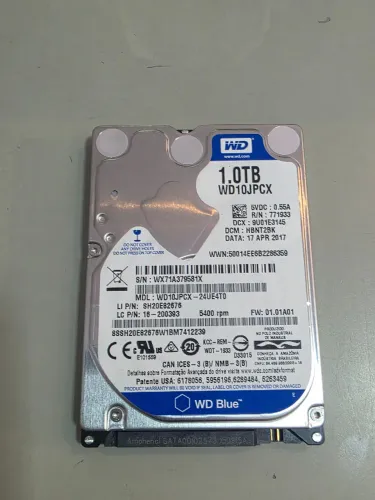 Hard disk 1TB Wester Digital p/note