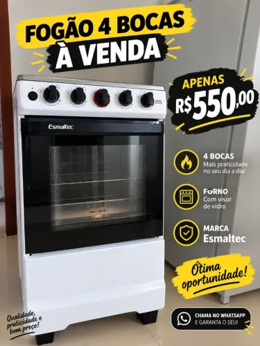 Vende-se fogão de 4 bocas