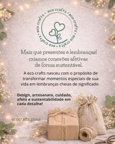 Lembranças de festa eco crafts