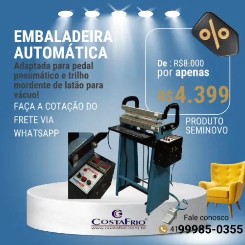 Embaladeira automática Elétrica e Pneumática
