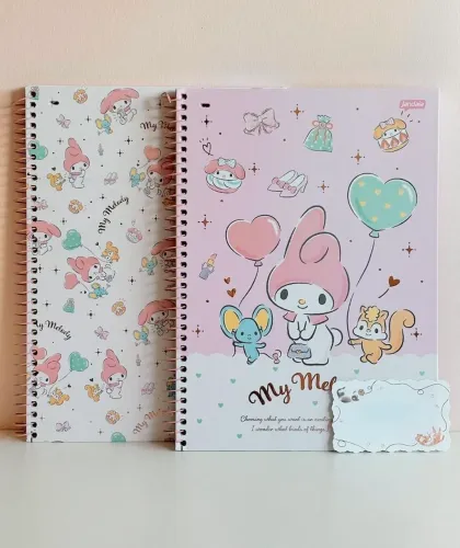 cadernos 1 matéria my melody sanrio