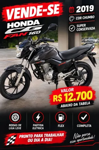 HONDA CG FAN 160 ABAIXO DA TABELA