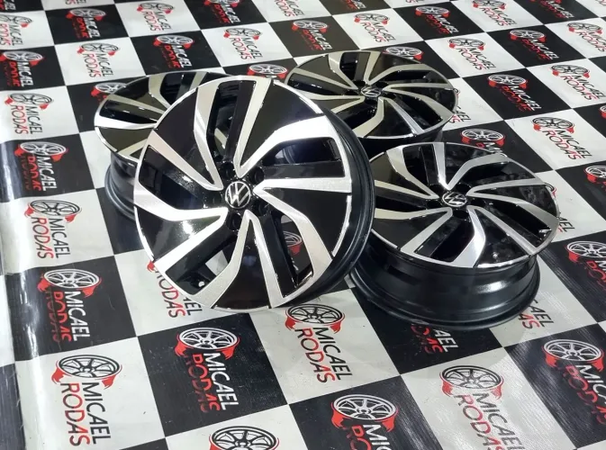 Jogo de rodas aro 16 Vw Polo highline Originais 5x100 Zeradas (enviamos a todo Brasil)