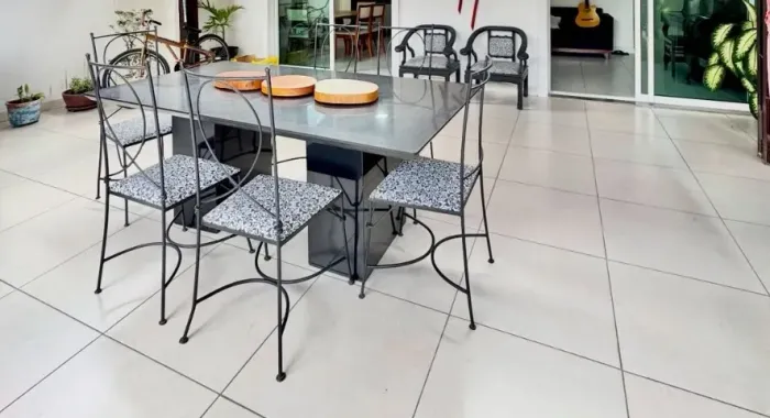 Mesa preta granito 200x100cm