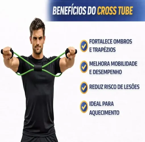 Elástico Extensor em 8 Cross tube ginástica fisioterapia 