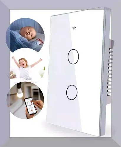 Interruptor Touch para Tomada com 2 Botões e Conexão Wi-Fi Ultimas unidades