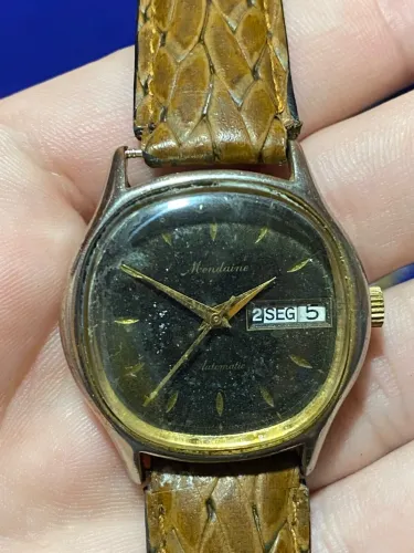 Relógio MONDAINE Automático Antigo (Leia a descrição)