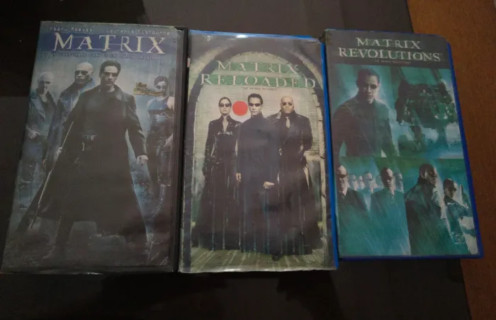 Coleção VHS Trilogia Matrix 