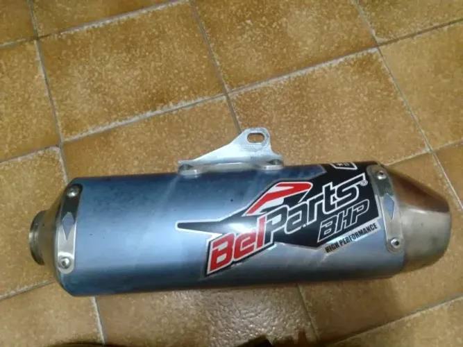 ESCAPAMENTO BELPARTS XTZ-250 LANDER 2014/2015 INOX AZUL