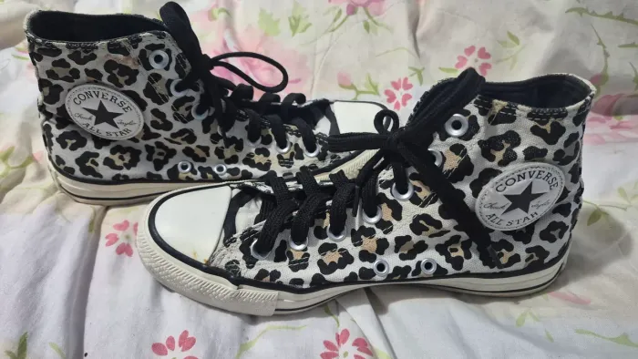 Tênis Converse All Star Animal Print, Cano Alto, tamanho 36