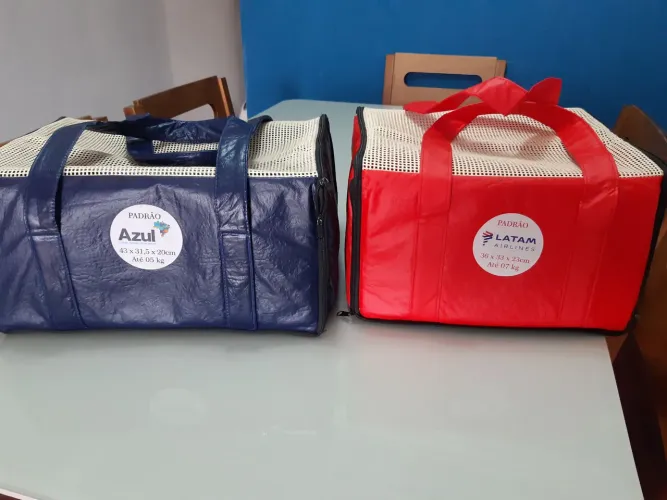 Bolsa Bolsa transporte aérea pet. 60,00 cada. 5kg é 7kg