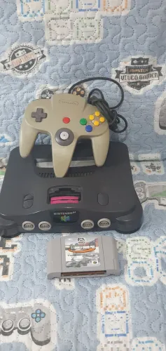 NINTENDO 64 CONTROLE ORIGINAL FONTE ORIGINAL FITA ORIGINAL EXCELENTE ESTADO SEM DEFEITOS