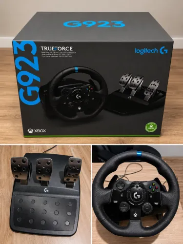 Volante Logitech G923 Novo, Dentro da Caixa, usado duas vezes !