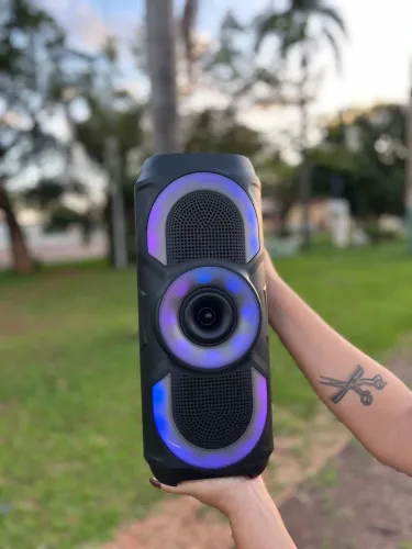 Caixa de Som Multimídia XTAN 50W RGB LED - Som Potente e Design Gamer!