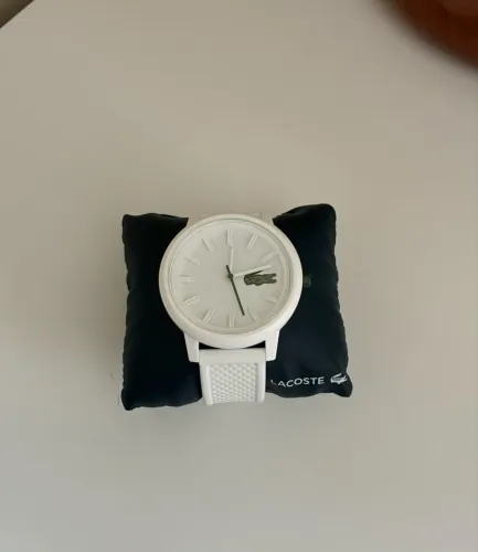 Relógio Lacoste Masculino Borracha Branco 2011315