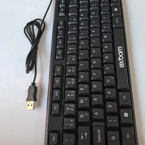 Teclado com fio Exbom