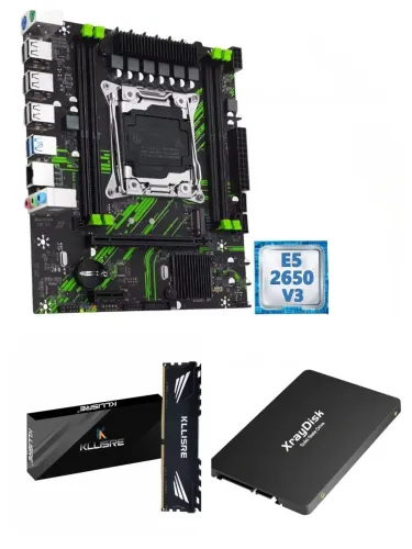 KIT XEON - PLACA MÃE X99 PR9 + E5 2650 V3 + 16GB DDR4 RAM + SSD 512GB