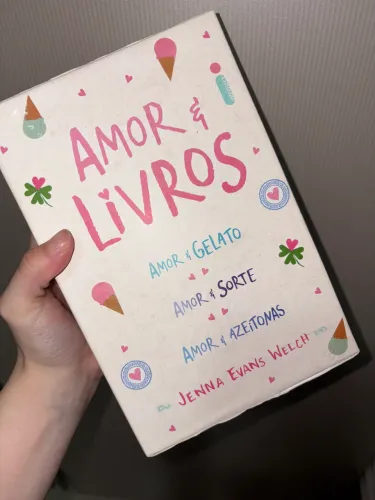 box livros - amor & gelato, amor & azeitona, amor & sorte