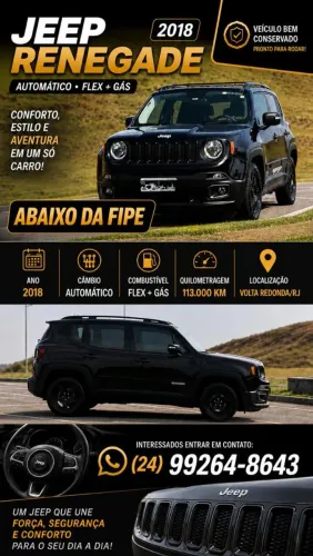 Jeep Renegade 1.8 4X2 Flex 16V Aut. 2018