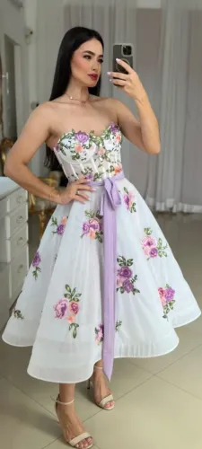 Vestido de Noiva Bárbara Melo (Julye Lavanda Flower)