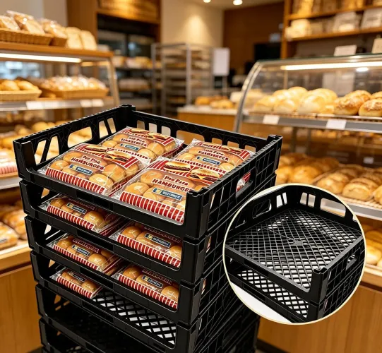 Caixa p/ Pão de Hambúrguer Empilháveis Promoção