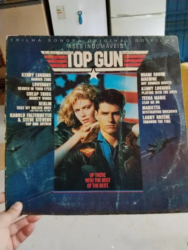 Disco de vinil top gun ases indomáveis 1986