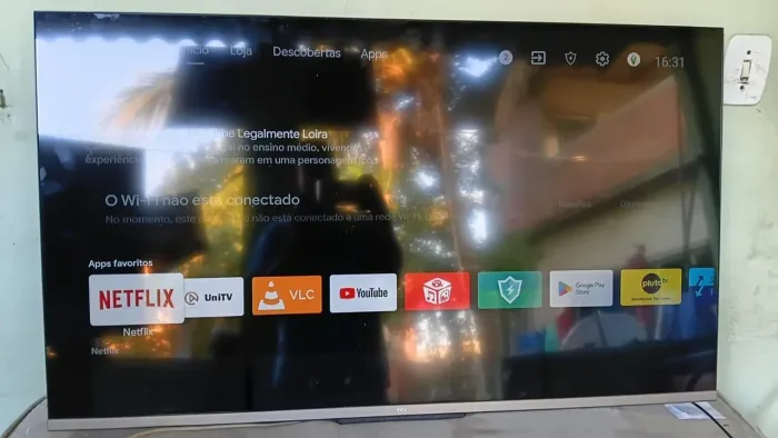 Tv smart 50 4K funcionando tudo perfeitamente