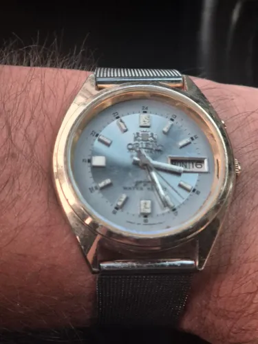 Relógio ORIENT 3 ESTRELAS AUTOMÁTICO DOURADO   -   ÓTIMO ESTADO