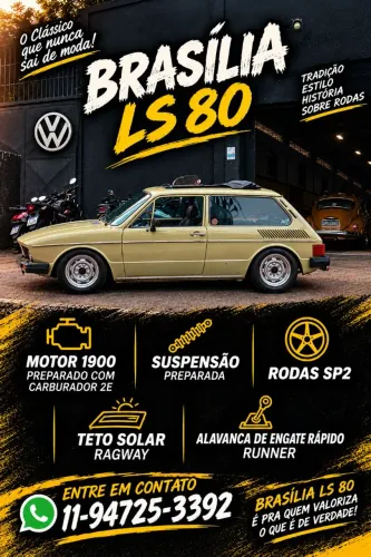 Volkswagen Brasilia 1600 2P 1980