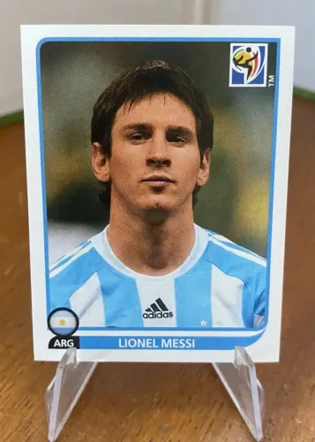 Messi 2010 figurinha copa do mundo 